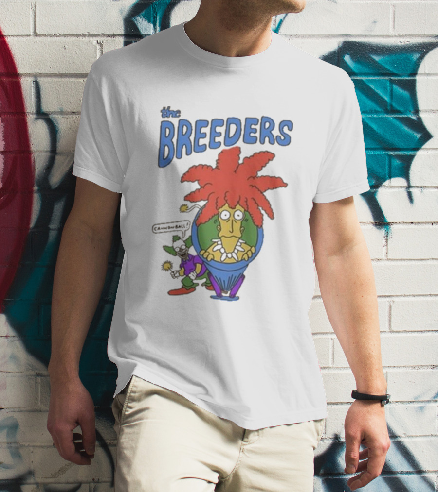 The Breeders I'm The Last Splash Cartoon Character With Red Hair In Vase T-Shirt