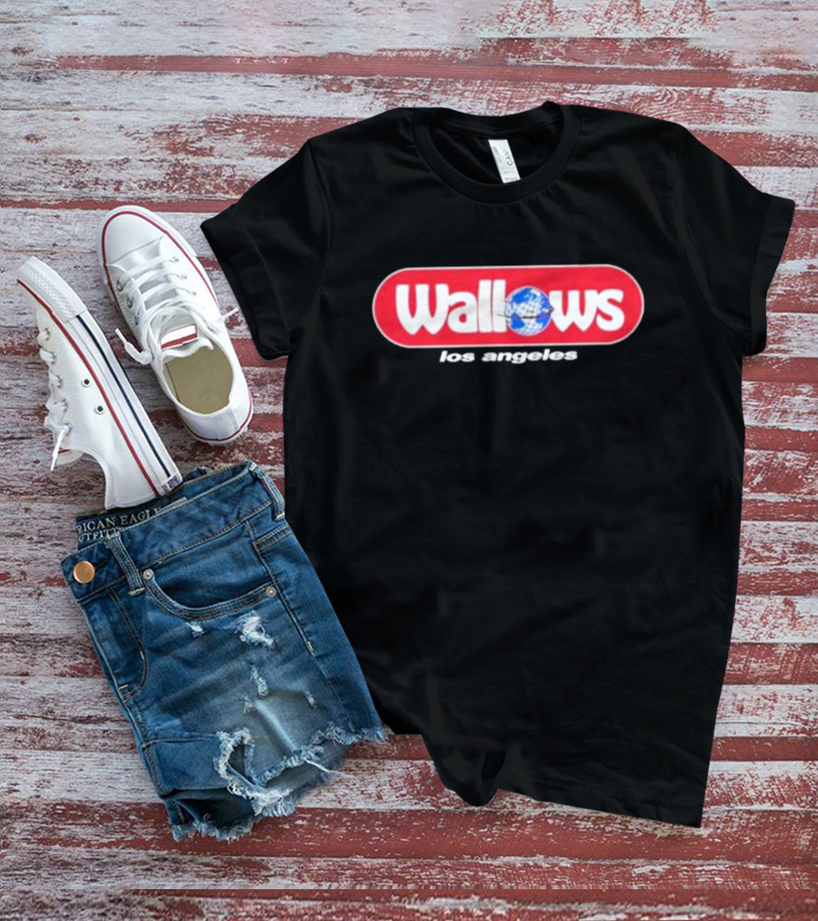 Wallows Los Angeles With Globe Graphic Circle T-Shirt