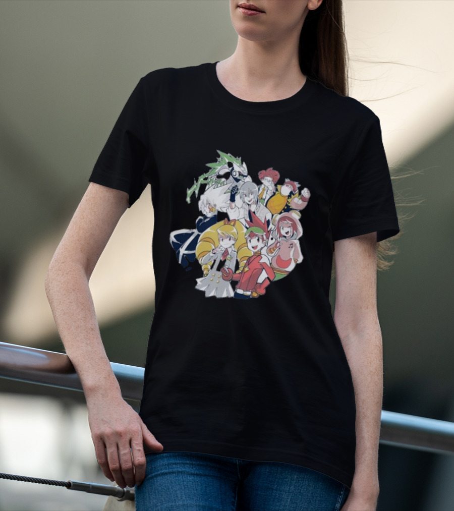 Mega Man Star Force Allies Heroes And Characters T-Shirt
