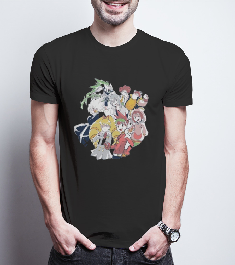 Mega Man Star Force Allies Heroes And Characters T-Shirt