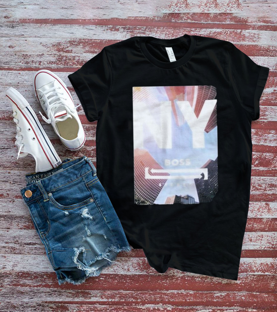 NY Boss Stereo Skyscraper Cityscape T-Shirt