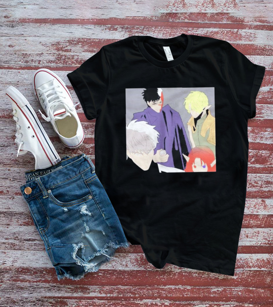 Anime Elf Kingdom Mysterious Characters Quartet T-Shirt