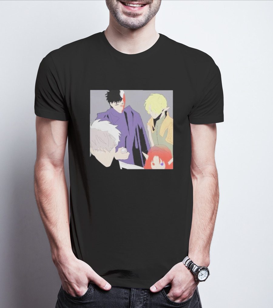 Anime Elf Kingdom Mysterious Characters Quartet T-Shirt