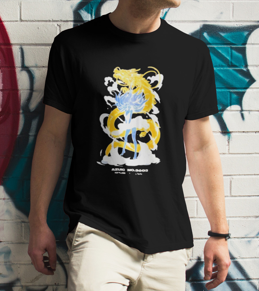 Azuki No 3602 Nxtlabs Girl And Dragon Fantasy T-Shirt