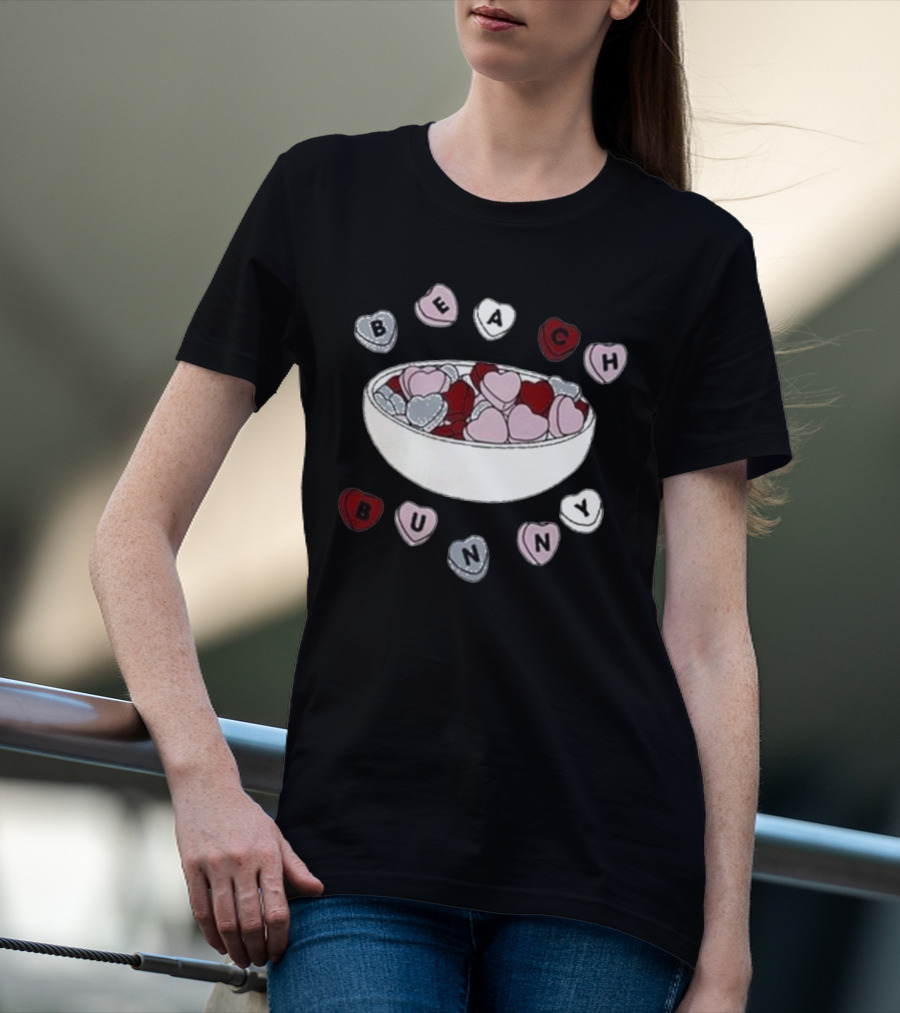 Beach Bunny Candy Heart Bowl T-Shirt