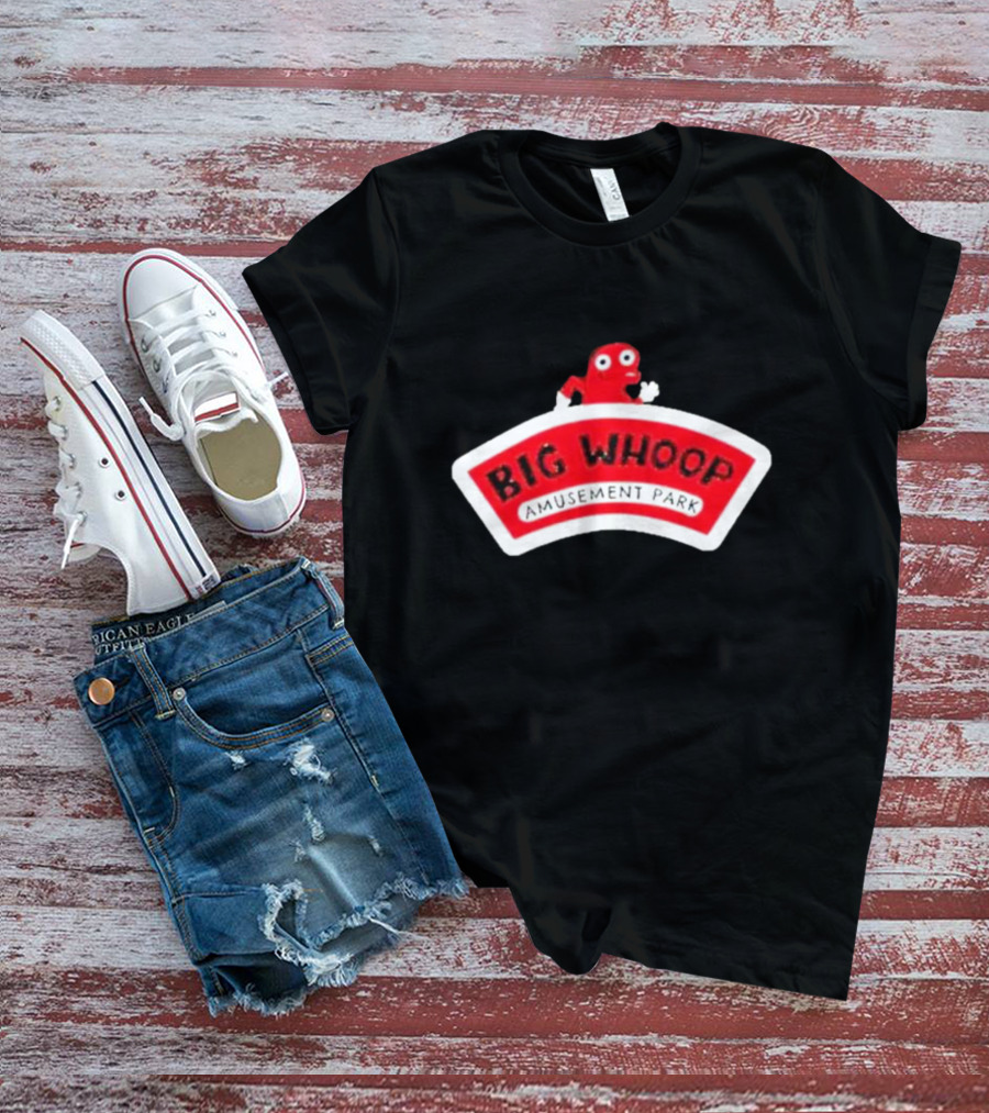 Big Whoop Amusement Park Red Mascot T-Shirt