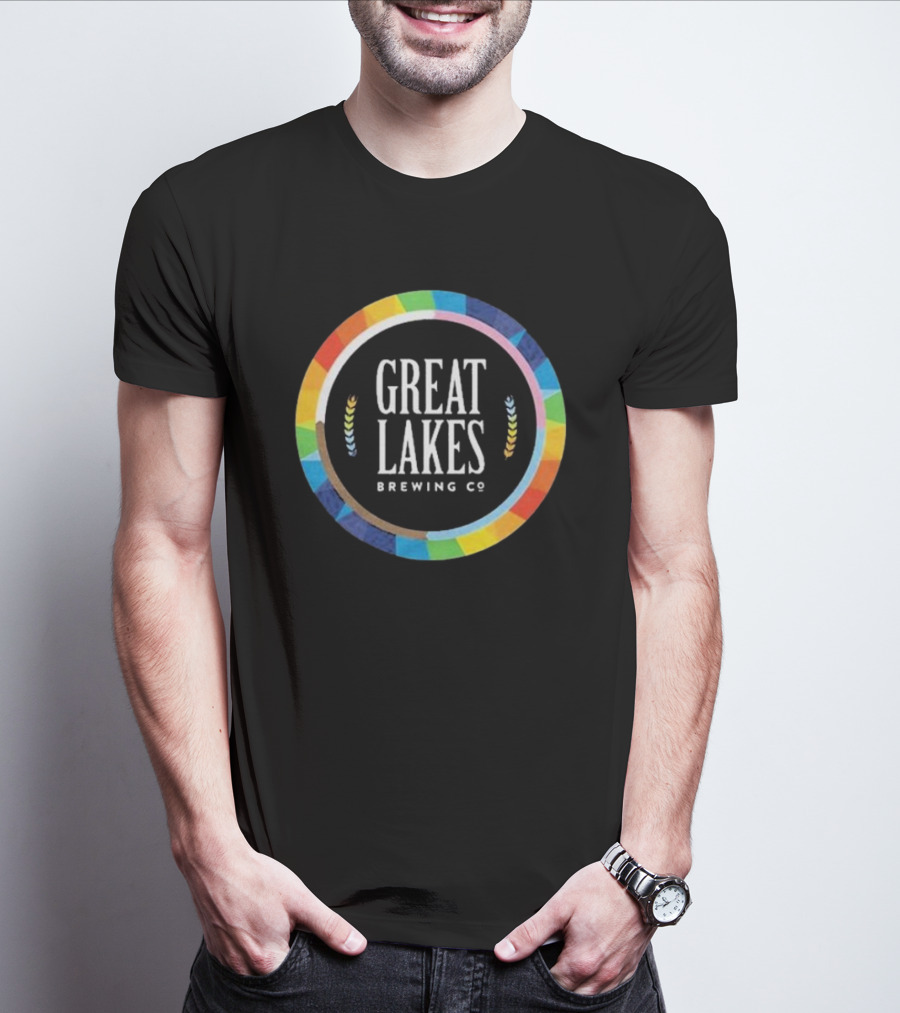 Great Lakes Brewing Co Rainbow Pride Circle T-Shirt