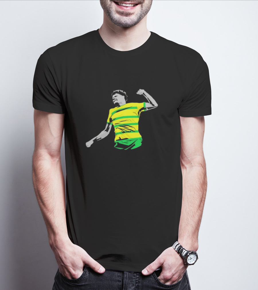 GS17 Gabriel Sara Norwich Football Celebration Iconic Stripes T-Shirt