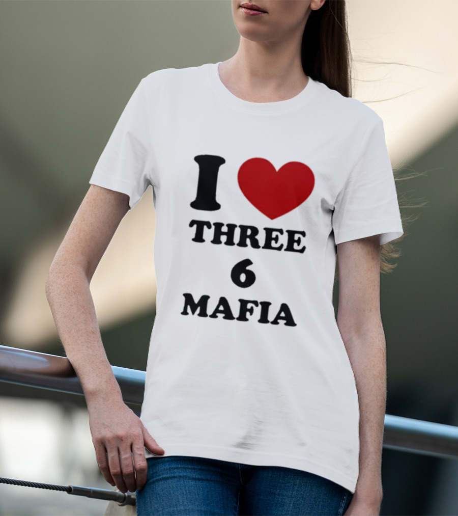 I Love Heart Three 6 Mafia T-Shirt