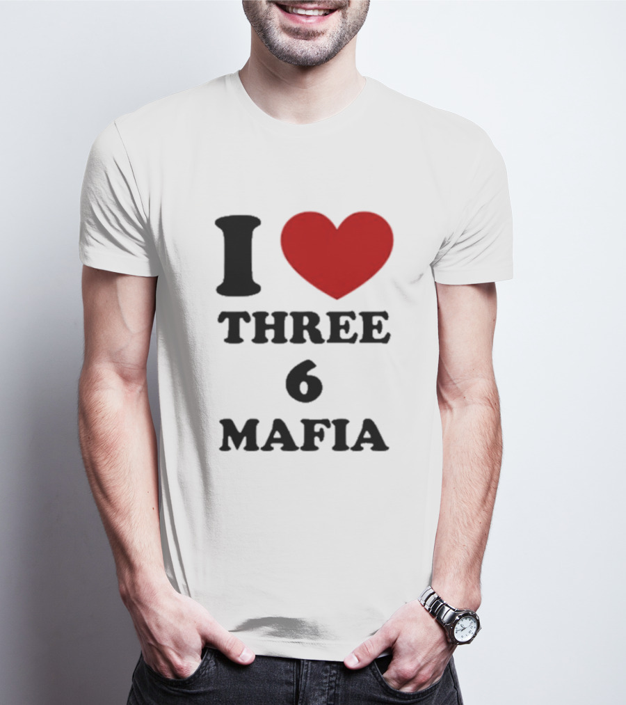 I Love Heart Three 6 Mafia T-Shirt