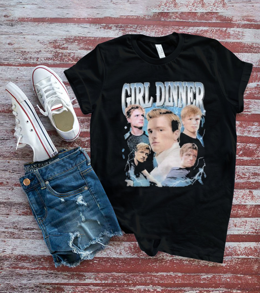 Girl Dinner Josh Hutcherson Collage Multiple Expressions T-Shirt