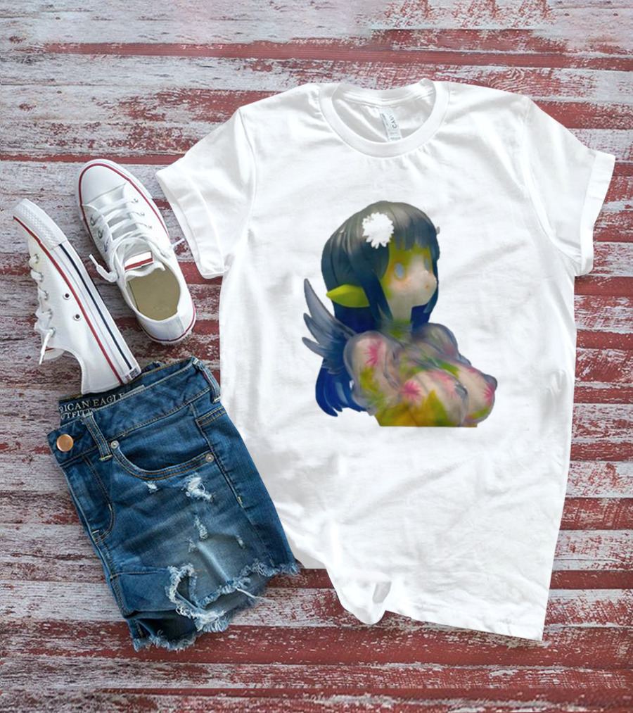 Kikillopieces Makino Fantasy Figurine With Elf Ears And Floral T-Shirt
