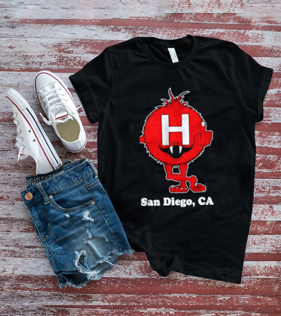Alex Pardee H Red Monster San Diego CA T-Shirt