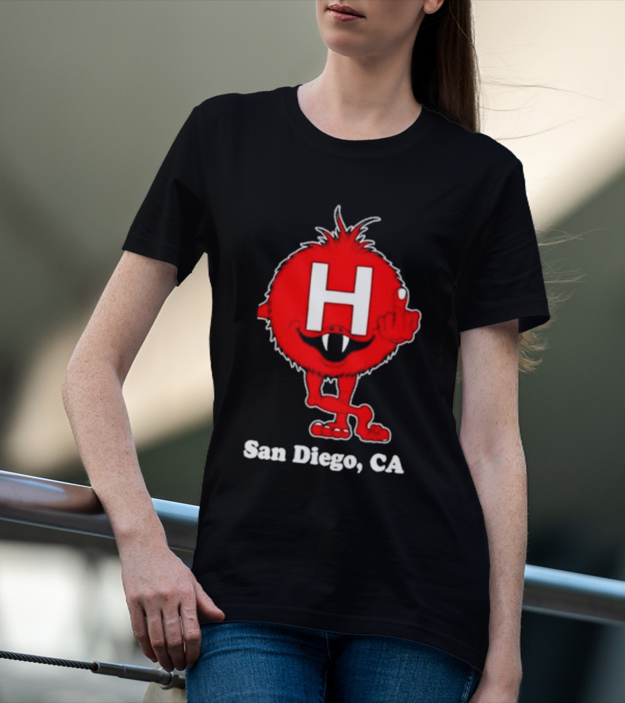 Alex Pardee H Red Monster San Diego CA T-Shirt
