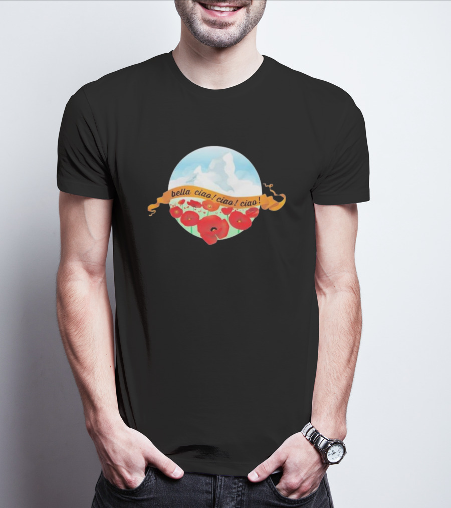Bella Ciao Ciao Ciao Poppy Field T-Shirt