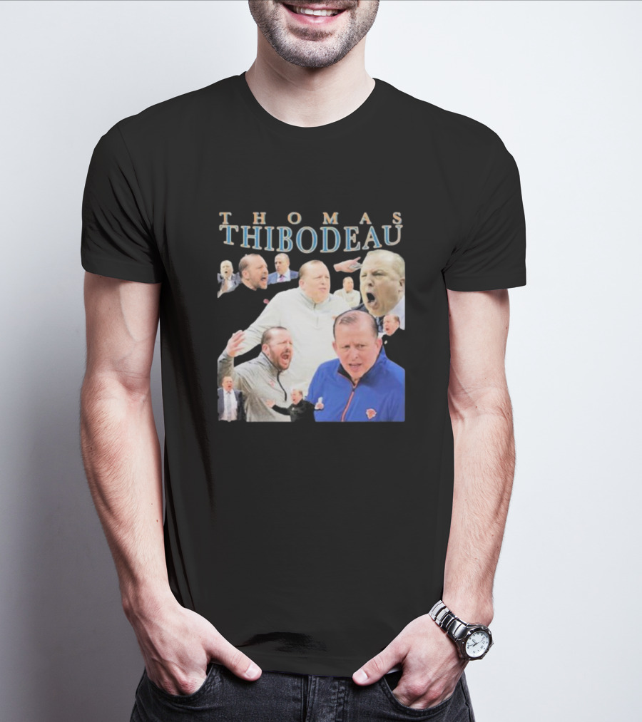 Thomas Thibodeau New York Knicks Coach Passionate Expressions T-Shirt