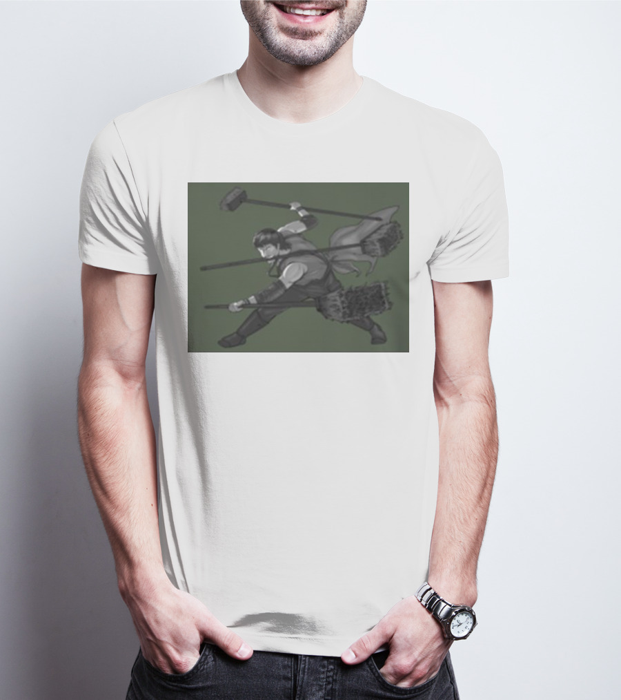 Three Broom Stance Cosplay Zoro T-Shirt