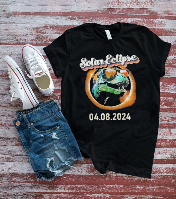 Solar Eclipse T-Rex April 8 T-Shirt