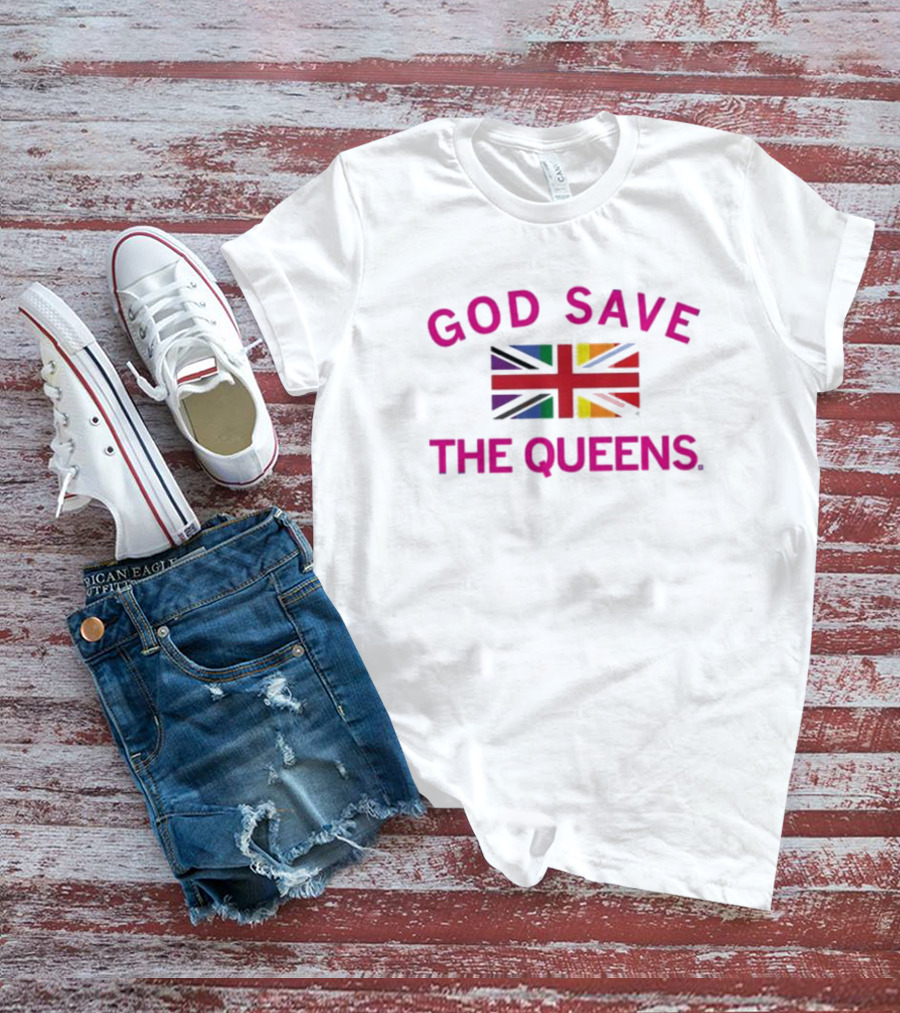 GOD SAVE THE QUEENS Pride Union Jack T-Shirt