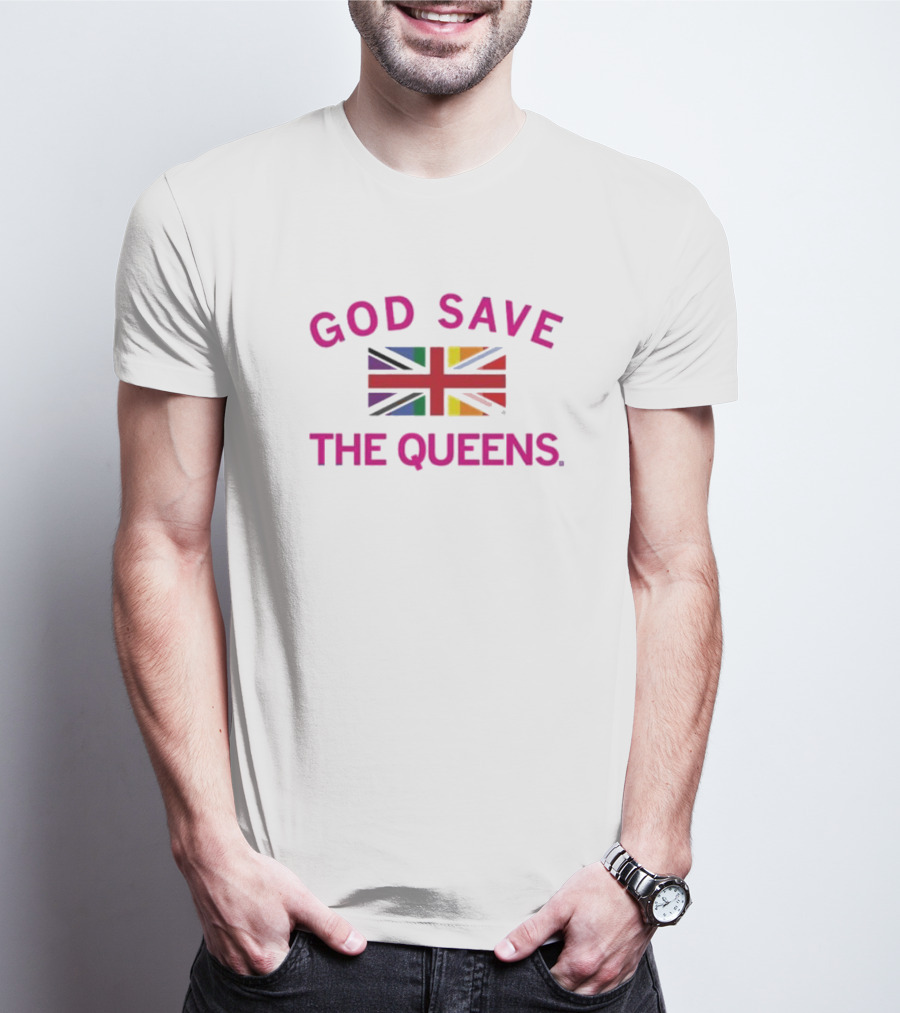 GOD SAVE THE QUEENS Pride Union Jack T-Shirt