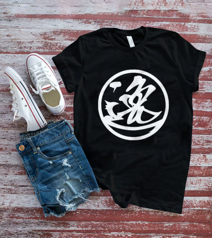 Hiroshi Tanahashi GO ACE Kanji Symbol Circle T-Shirt