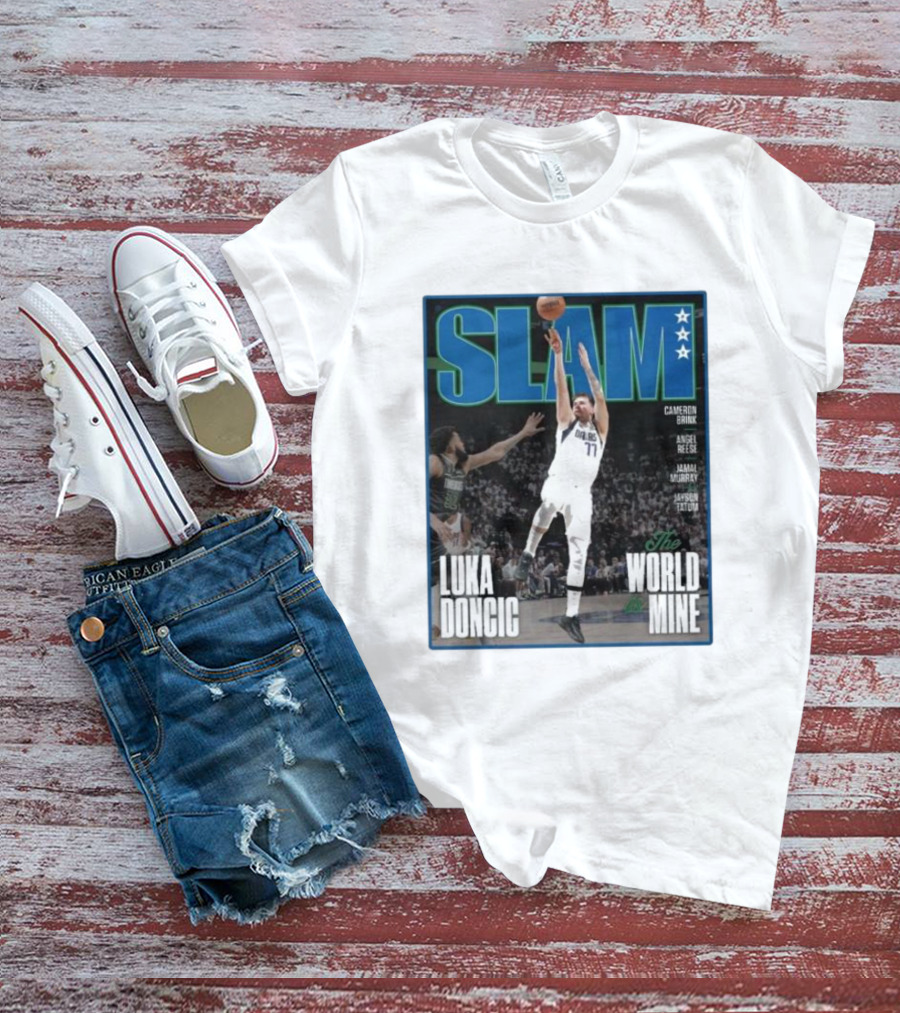 SLAM Luka Doncic The World Is Mine T-Shirt