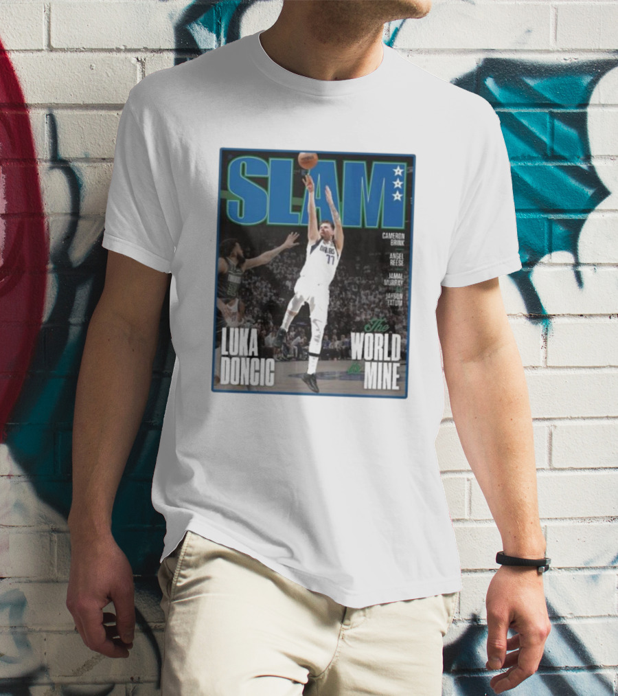 SLAM Luka Doncic The World Is Mine T-Shirt