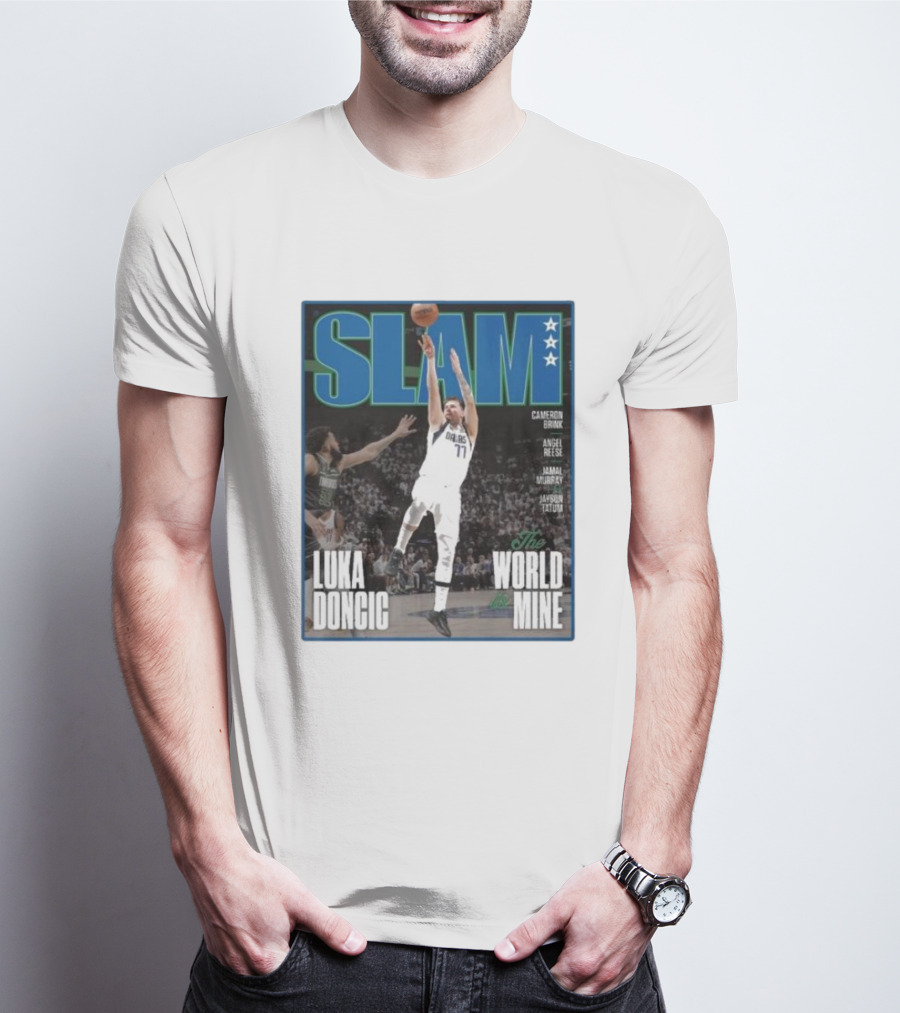 SLAM Luka Doncic The World Is Mine T-Shirt