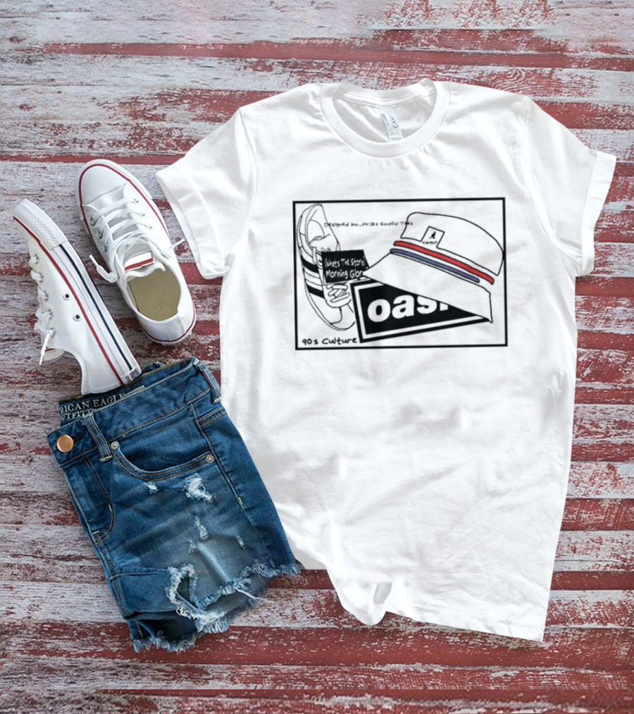 90s Culture Oasis Organic Hat And Boot What's The Story Morning Glory T-Shirt