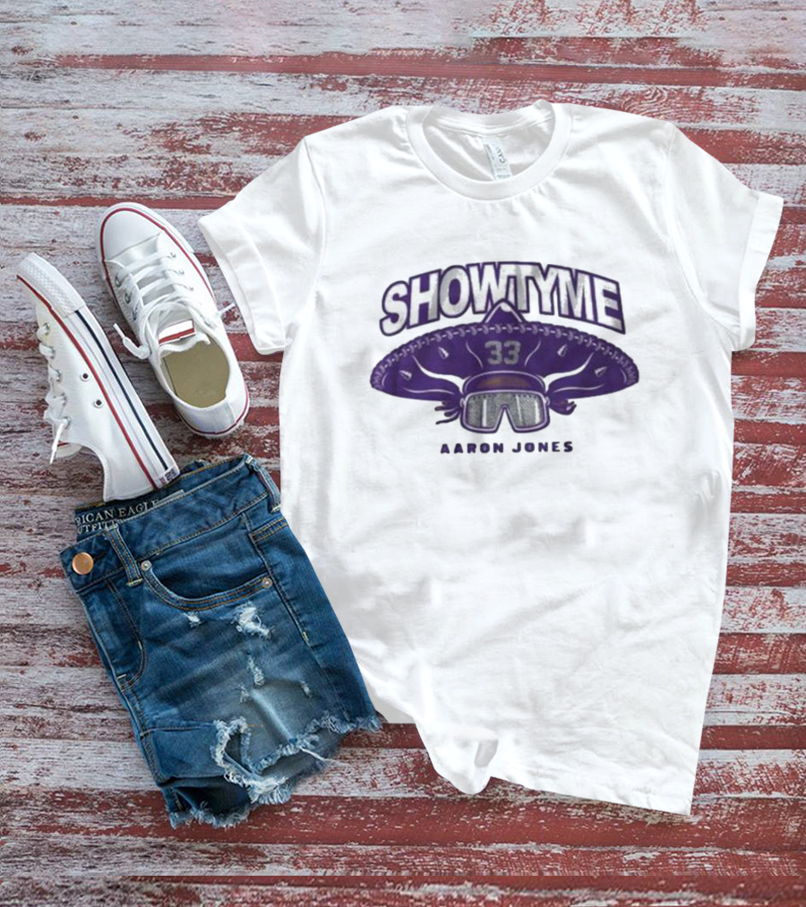 Showtyme 33 Aaron Jones Minnesota Sombrero Goggles T-Shirt