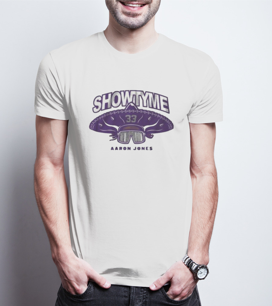 Showtyme 33 Aaron Jones Minnesota Sombrero Goggles T-Shirt