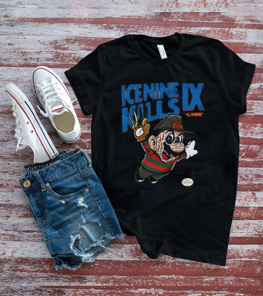 Ice Nine Kills IX The American Nightmare Freddy Krueger Mario Horror Mashup T-Shirt