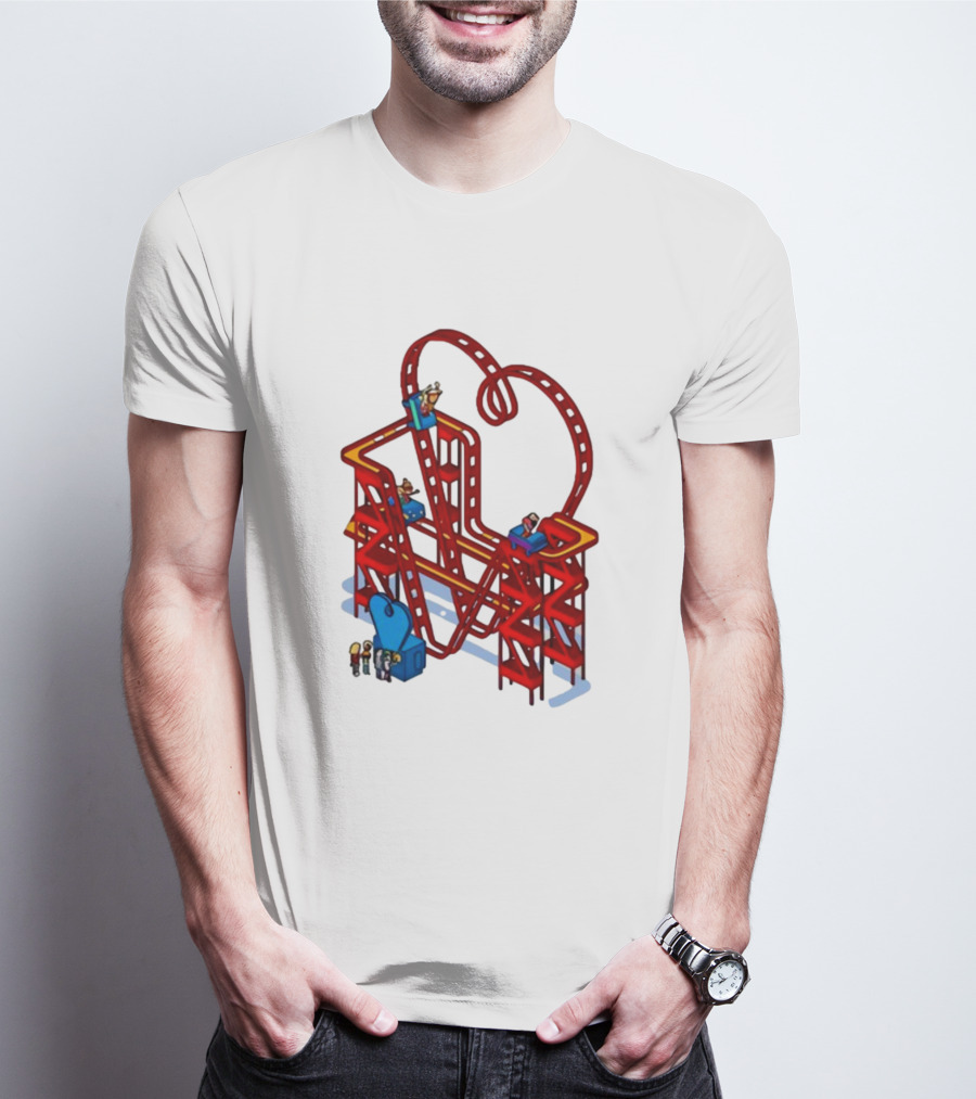 James Marriott Are We There Yet Roller Coaster Construction Fun Adventure T-Shirt