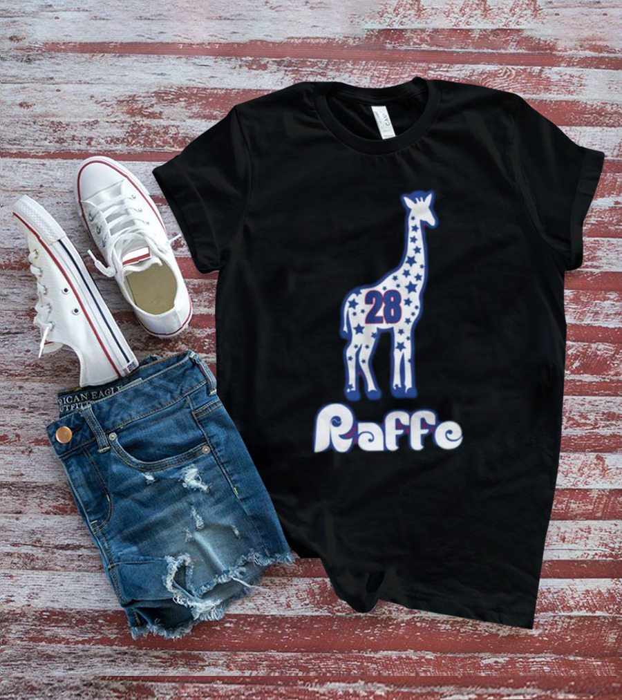 Phillygoat Raffe 28 Star-Patterned Giraffe Jersey T-Shirt