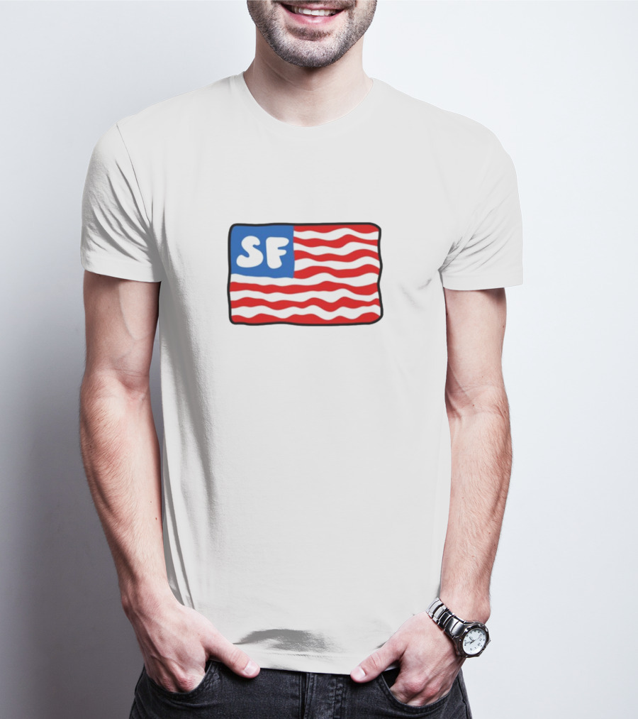 Starfit Americana SF Waves Flag T-Shirt