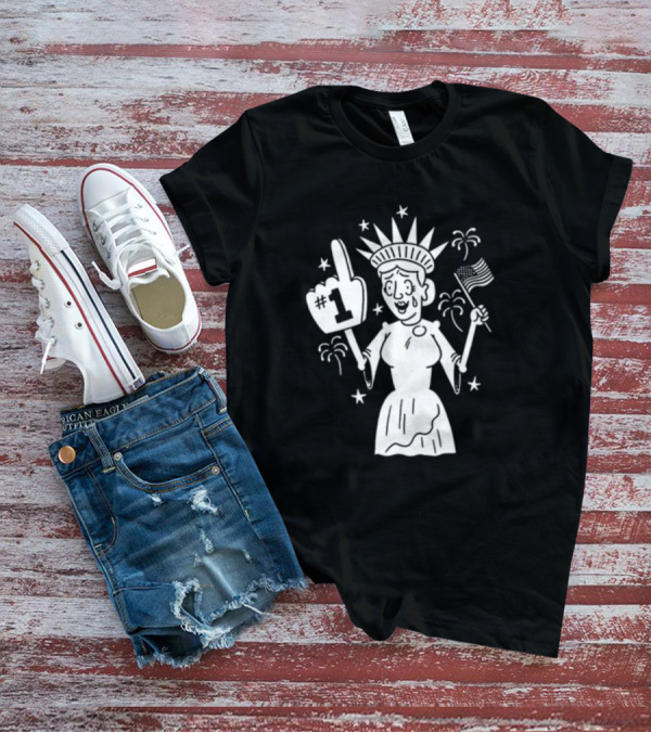 Lady Liberty Patriotic Joy Number One American T-Shirt