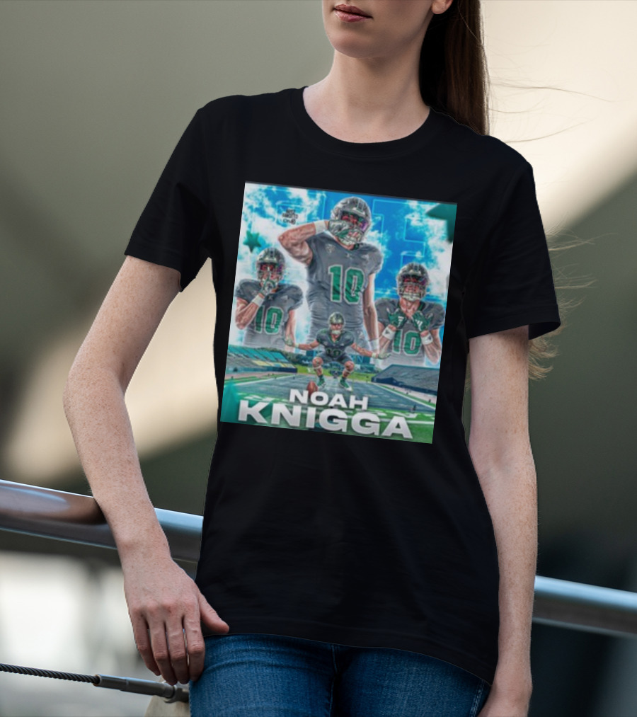 NOAH KNIGGA 10 Football Player On Field Performance Highlights T-Shirt