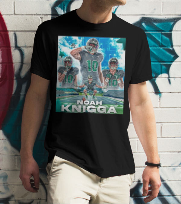 NOAH KNIGGA 10 Football Player On Field Performance Highlights T-Shirt