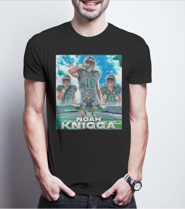 NOAH KNIGGA 10 Football Player On Field Performance Highlights T-Shirt