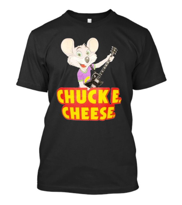 Chuck E Cheese Logo Rat With Guitar T-Shirt