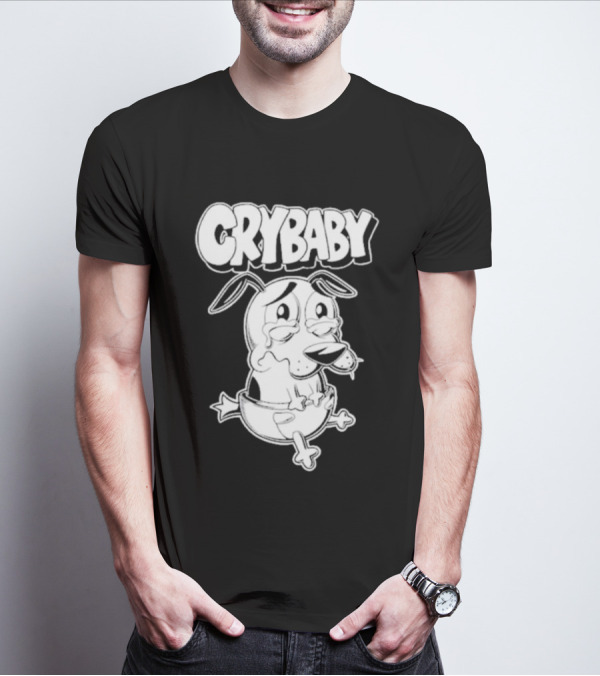CRYBABY Olafh Ace Tearful Cartoon Dog T-Shirt