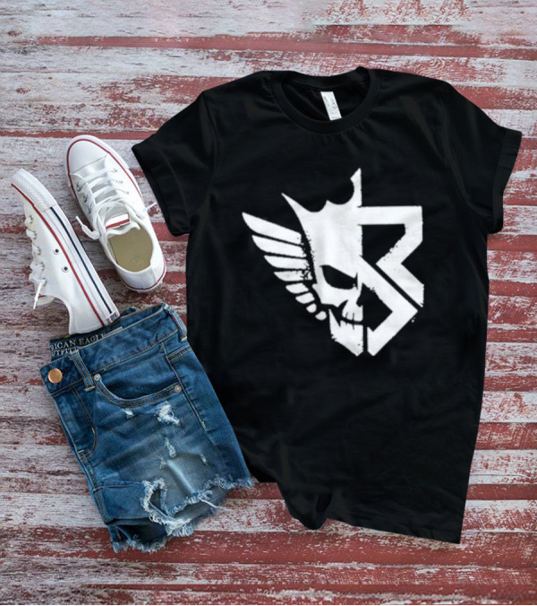 Freakin Nightmare Skull Crown Wings T-Shirt