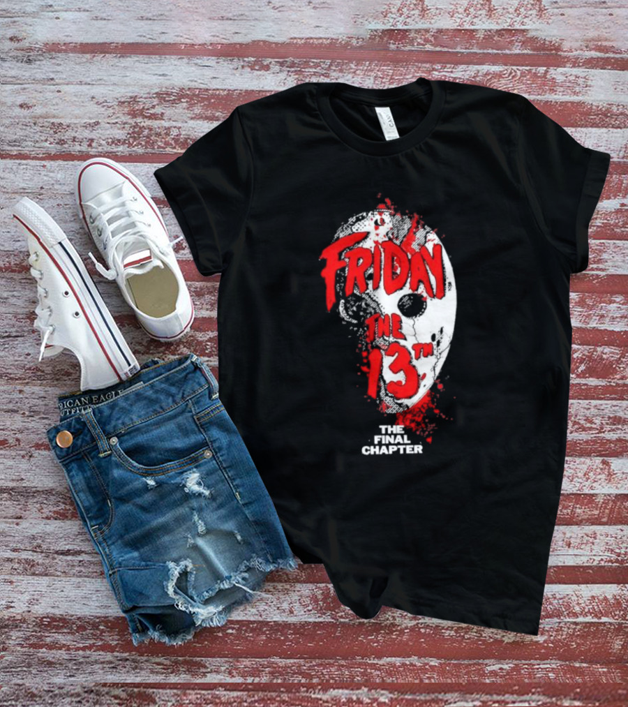 Friday The 13th The Final Chapter Hockey Mask Blood Horror T-Shirt