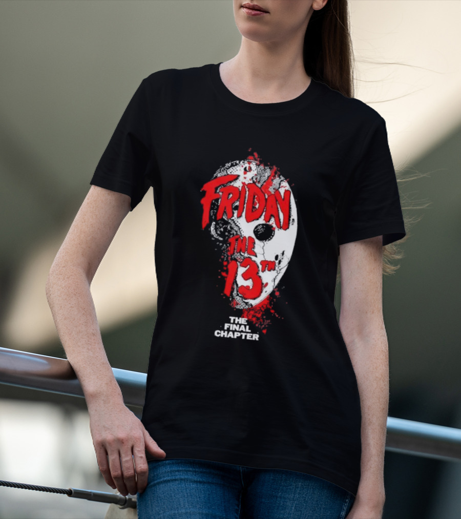 Friday The 13th The Final Chapter Hockey Mask Blood Horror T-Shirt
