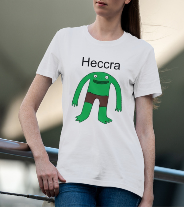 Heccra Mr. Frog Cartoon Character In Brown Shorts T-Shirt