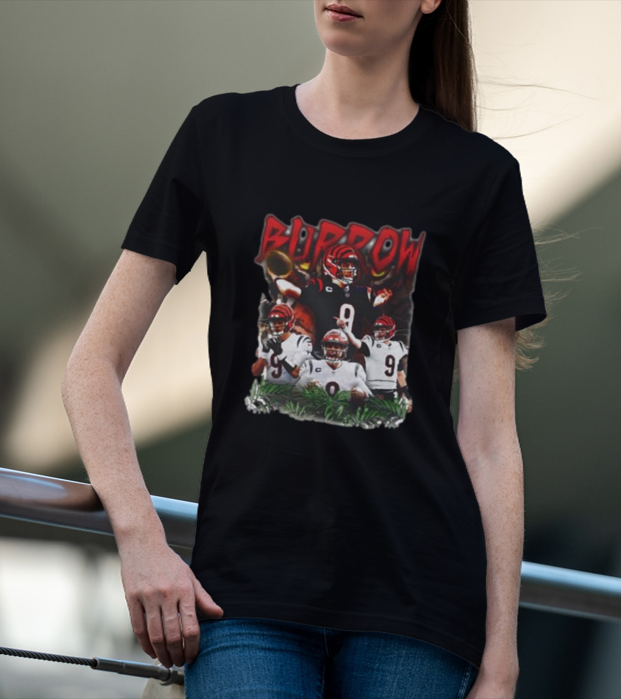 BURROW Bengal Tiger King Football T-Shirt