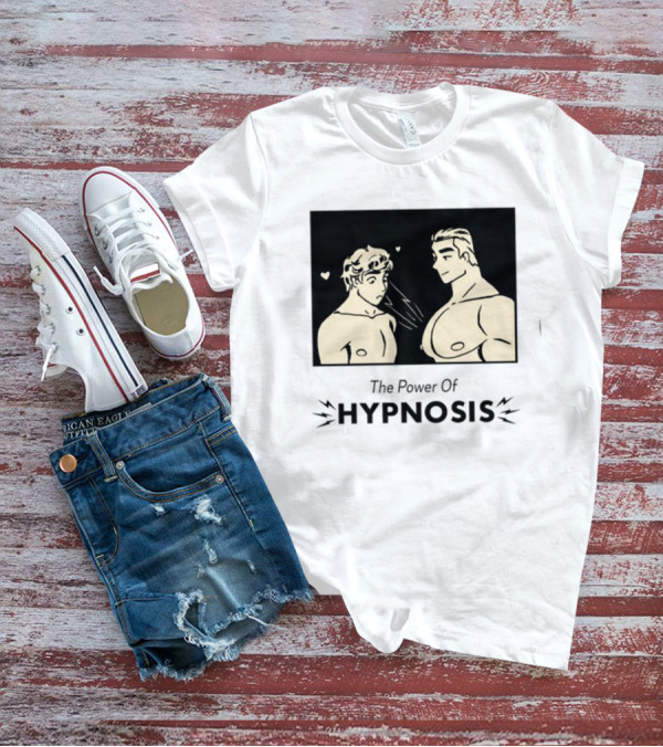 Hypnosis Power With Mesmerized Characters And Heart Symbols T-Shirt