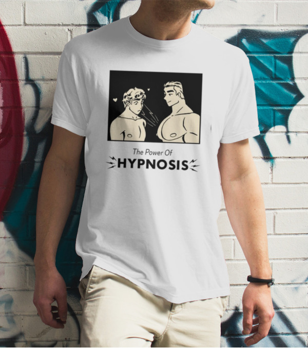 Hypnosis Power With Mesmerized Characters And Heart Symbols T-Shirt