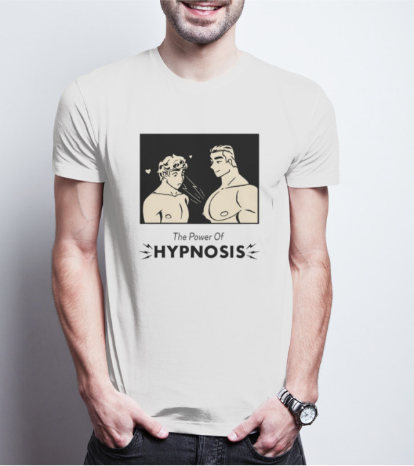 Hypnosis Power With Mesmerized Characters And Heart Symbols T-Shirt