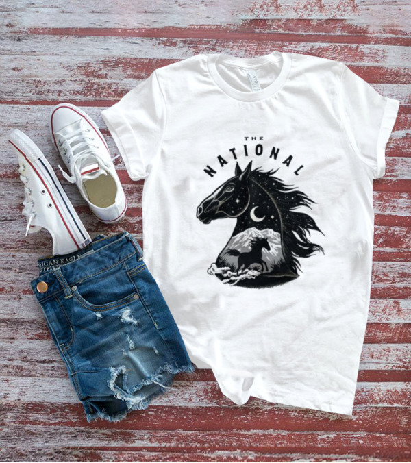 The National Mustang Starry Night Landscape Horse T-Shirt